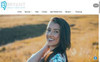 Bryant Family Dentistry website