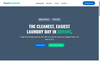 Bryant Laundromat - Coin & Credit Card Laundry website