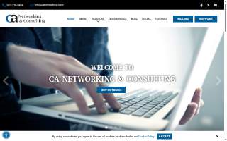CA Networking & Consulting website