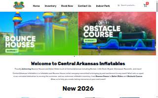 Central Arkansas Inflatables Indoor Park website
