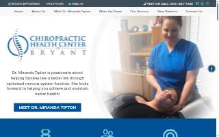 Chiropractic Health Center of Bryant website