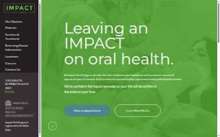 Impact Oral Surgery of Bryant website