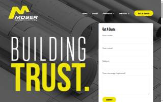 Moser Construction, LLC website