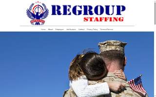 Regroup Staffing website
