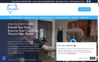 Saline Dental website