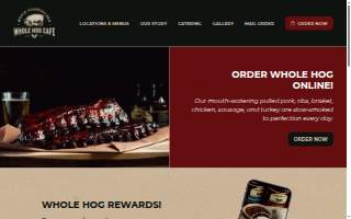 Whole Hog Cafe website