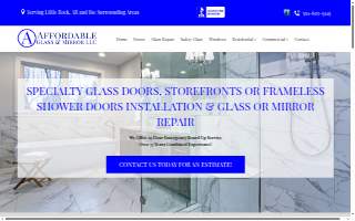 Affordable Glass & Mirror LLC of Cabot website