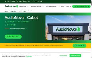 AudioNova of Cabot website