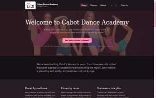 Cabot Dance Academy website