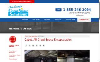 Crawl Space Solutions of Arkansas website