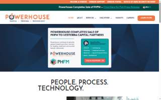 Powerhouse Training Complex website