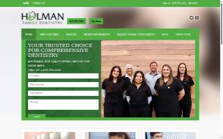 Holman Family Dentistry website
