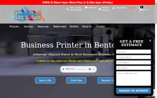 Morpho Printing & Marketing of Centerton website