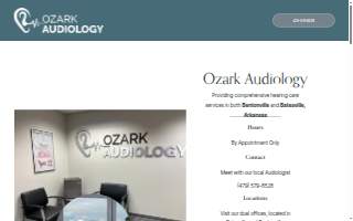 Ozark Audiology of Centerton website