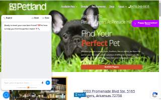 Petland Rogers of Centerton website