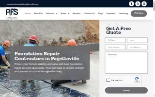 Precision Foundation Specialist Inc. of Centerton website