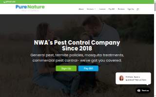 PureNature Pest Control of Centerton website