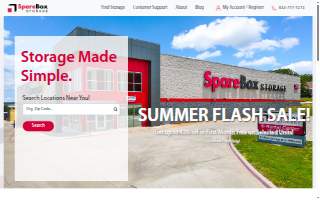 SpareBox Storage of Centerton website