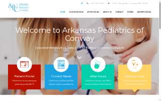 Arkansas Pediatrics of Conway website
