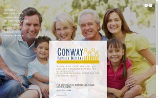 Conway Family Dental website