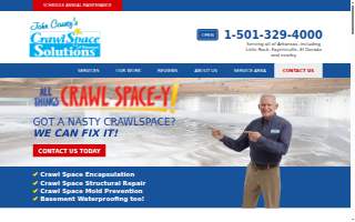 Crawl Space Solutions of Arkansas website