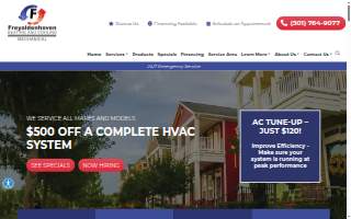 Freyaldenhoven Heating and Cooling website