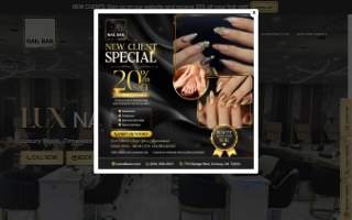 Lux Nail Bar website