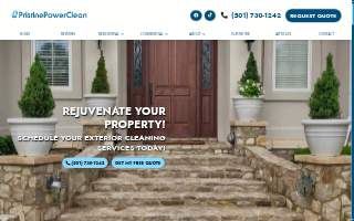 Pristine Power Clean website