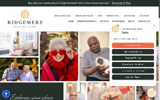 Ridgemere Senior Living website
