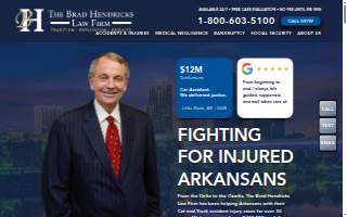 The Brad Hendricks Law Firm of Conway website