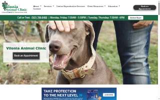 Vilonia Animal Clinic website