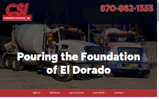Concrete Service Inc website