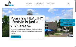 Healthworks Fitness Center website