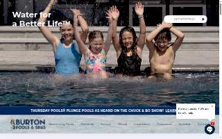 Burton Pools & Spas website