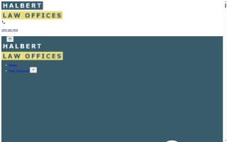 Halbert Law Offices website