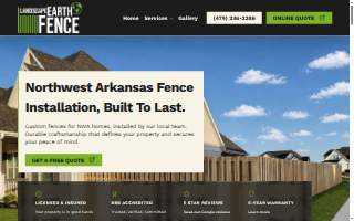 Landscape Earth Fence website