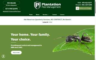 Plantation Pest Management website