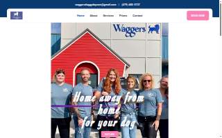 Waggers doggy daycare, boarding, & grooming website