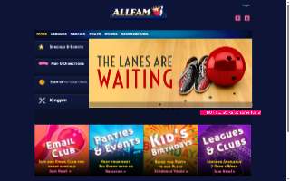 Allfam Bowling & Entertainment Center of Forrest City website