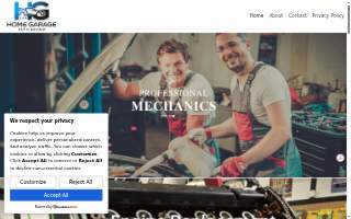Home Garage Auto Repair website