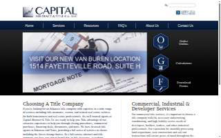 Capital Abstract & Title Co. website