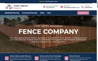 Fort Smith Fence website