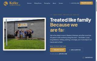 Koller Moving and Storage website