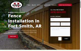 Modern Fence Company website