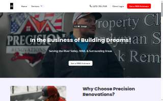 Precision Renovations website