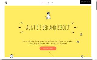 Aunt B's Bed and Biscuit website