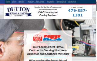 Dutton Heating & Cooling website