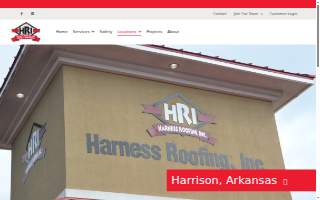 Harness Roofing Harrison Branch website