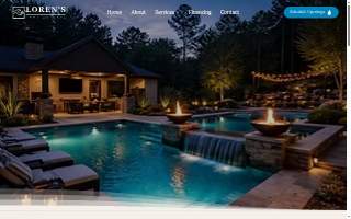 Loren's Pool and Spa website