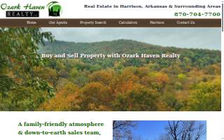 Ozark Haven Realty, LLC website